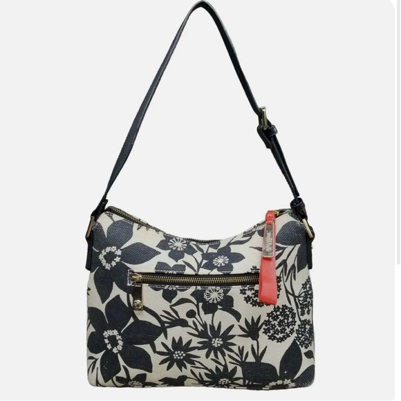 Spartina 449 Handbags - Spartina 449 black and white floral hobo bag